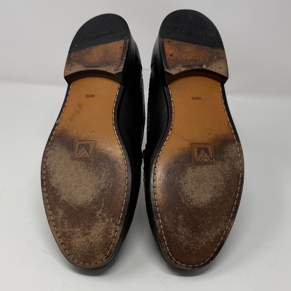 Sandro Moscolini  Black Leather Quiet Luxury Handcrafted Tassel Loafers Sz 9 main image 6